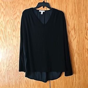 Halston Black Sweater Top (L)